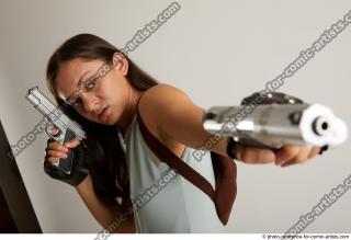 Shrima Action Pose With Guns